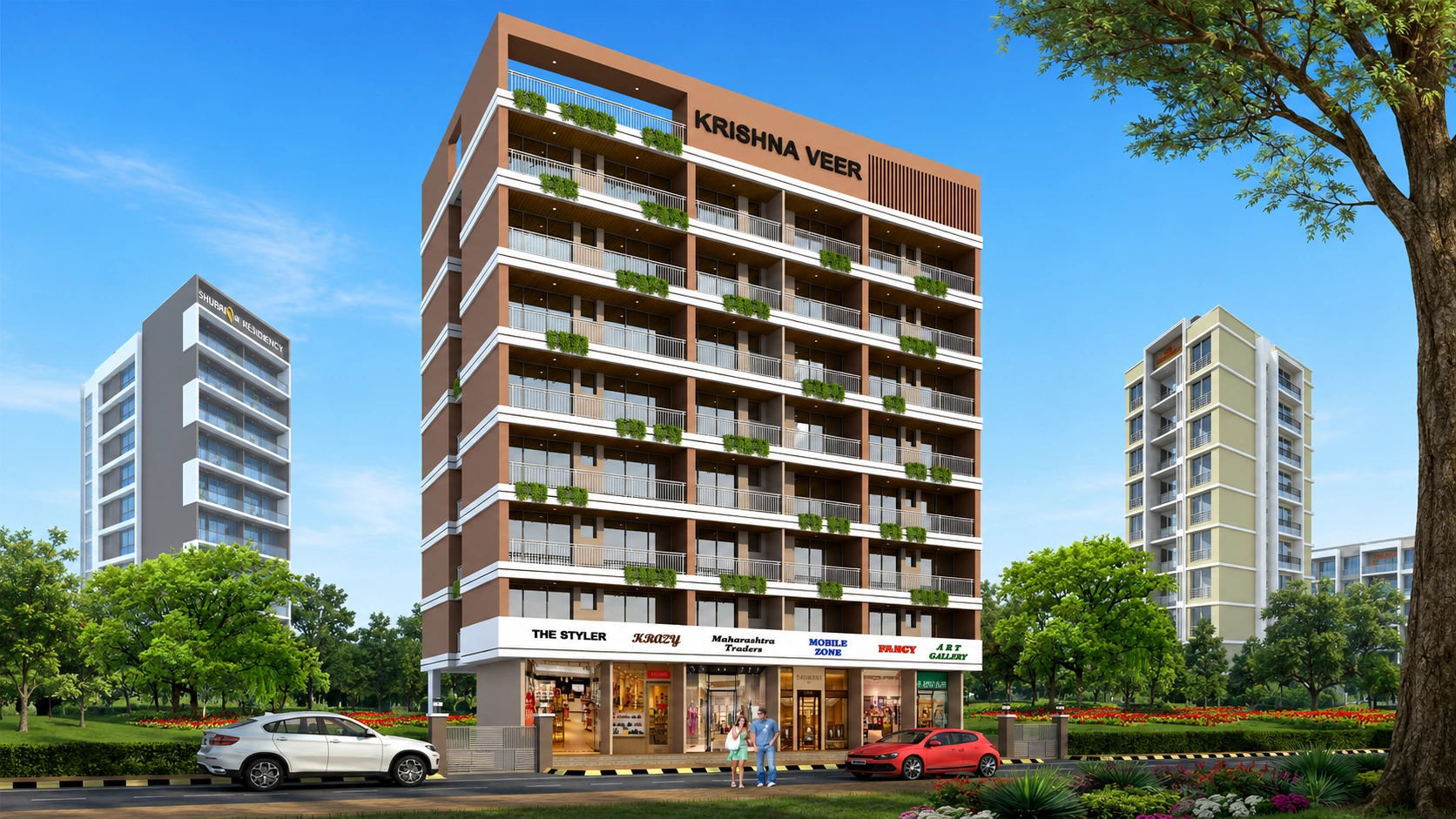 Krishna Veer Koparkhairane – building view